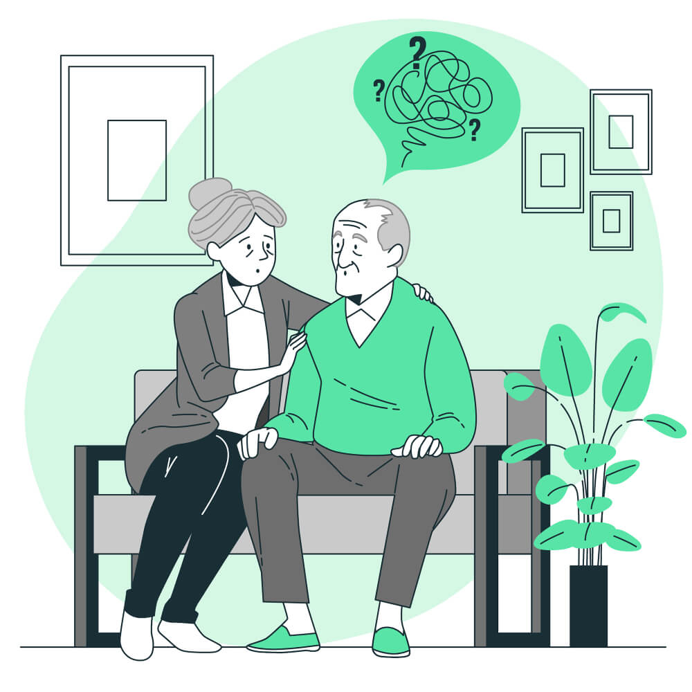 Dementia concept illustration