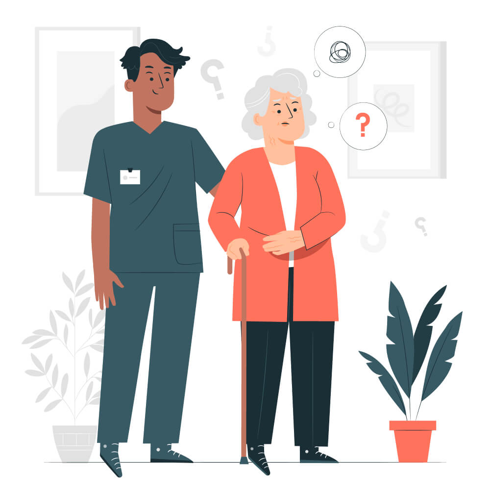 Dementia concept illustration1